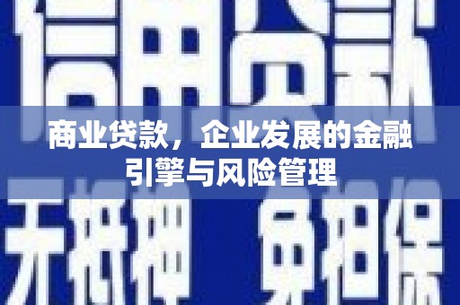 召陵商业贷款，企业发展的金融引擎与风险管理
