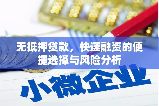 浮梁无抵押贷款，快速融资的便捷选择与风险分析