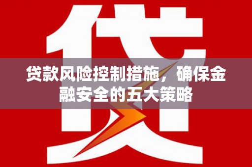 离岛贷款风险控制措施，确保金融安全的五大策略