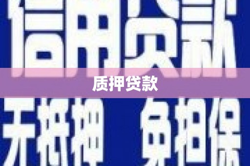 沁县质押贷款