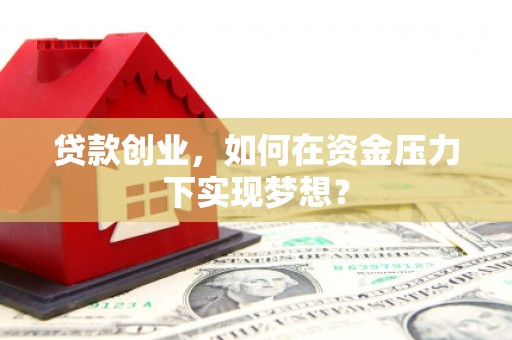 红山贷款创业，如何在资金压力下实现梦想？
