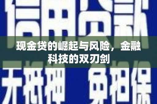 攸县现金贷的崛起与风险，金融科技的双刃剑