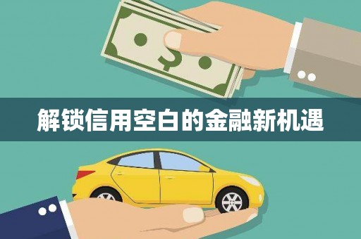 通道解锁信用空白的金融新机遇